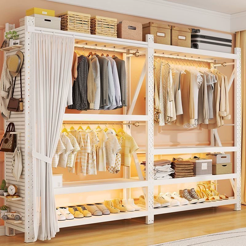 Wardrobe Closet Shelving Unit Garment Rack Freestanding Wardrobe — shoe storage wholesale pick on ShoeVault