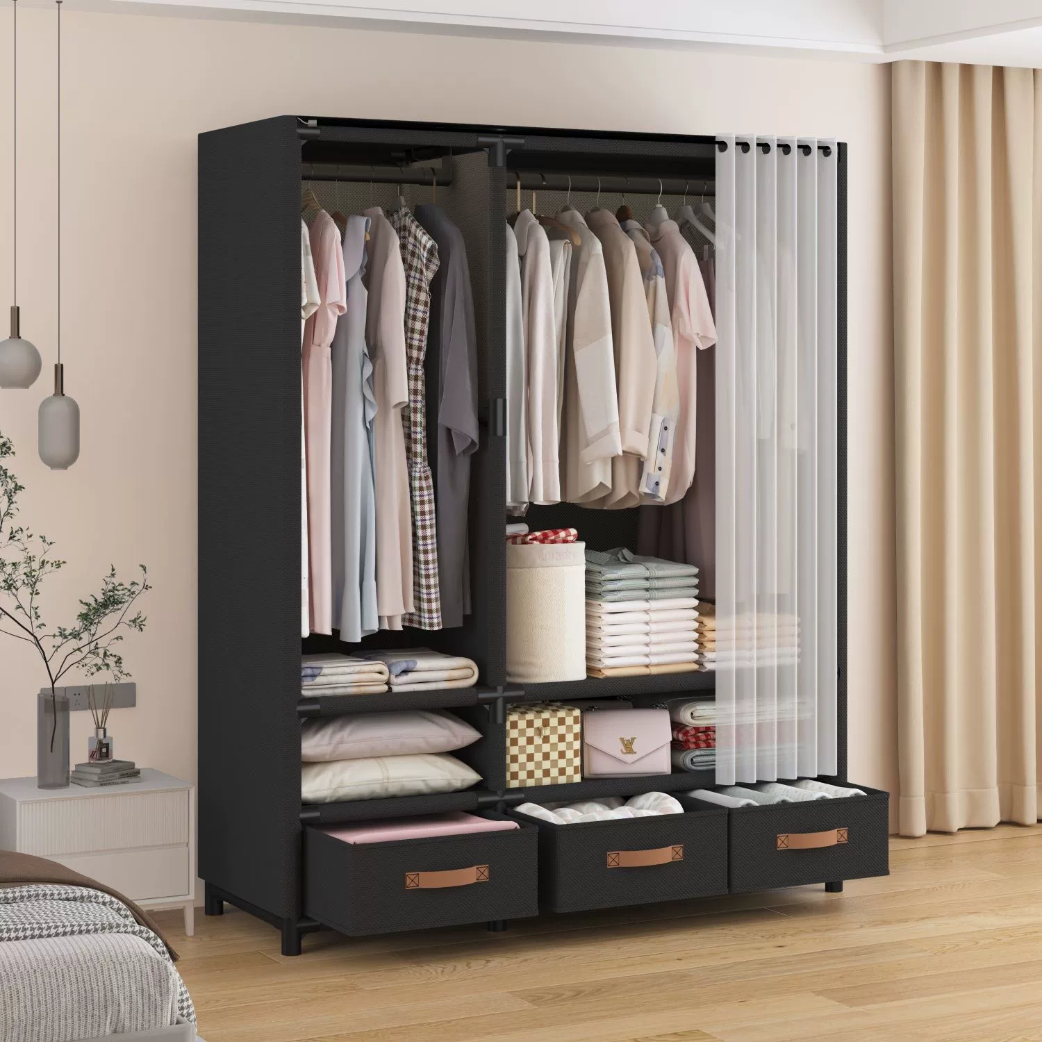 Renter-friendly Wardrobe Closet Shelf Rack Wardrobe Budget — shoe storage wholesale pick on ShoeVault