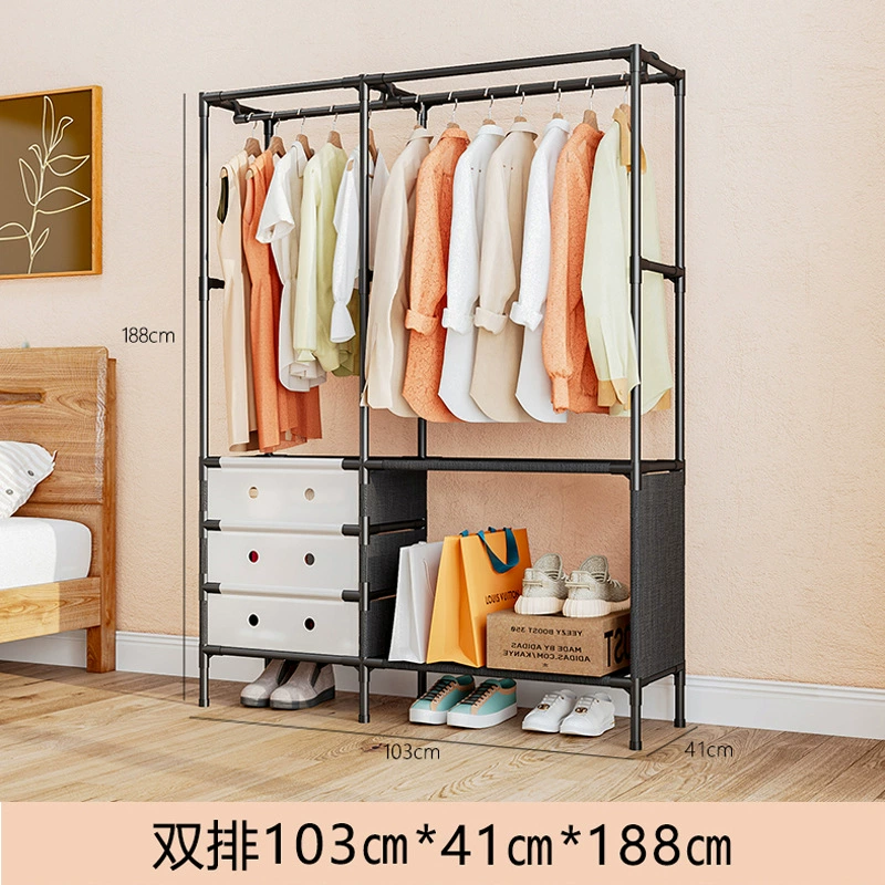 Garment Rack Freestanding Shelf Rack Simple Hanger — shoe storage wholesale pick on ShoeVault