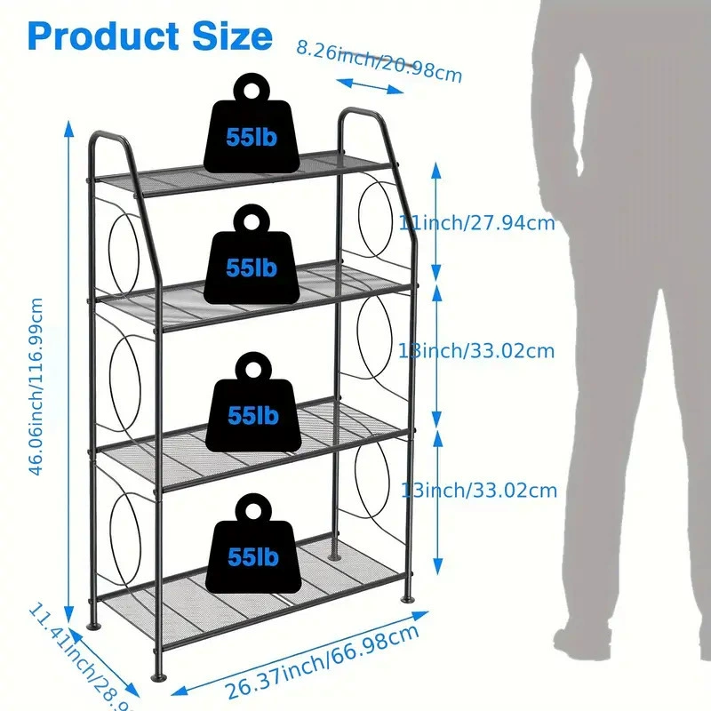 Shoe Rack Indoor Modern Minimalist Minimalist 67*29*117cm — shoe storage wholesale pick on ShoeVault